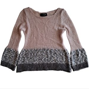 La Boqueria bell sleeve multicolored sweater, Made in Italy